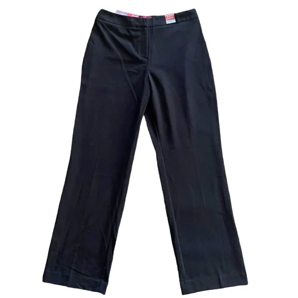 212 Collection Black Straight Leg Dress Pants Women’s 6P Petite NWT